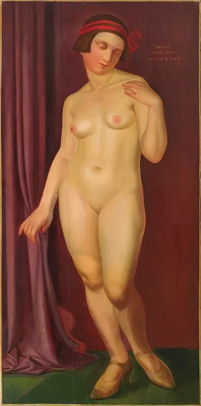 Edward  Karniej, AKT Z CZERWONĄ WSTĄŻKĄ, 1927