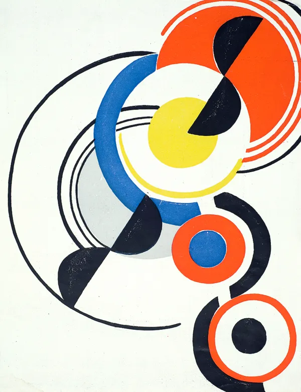 Sonia Delaunay, Kompozycja, 1942