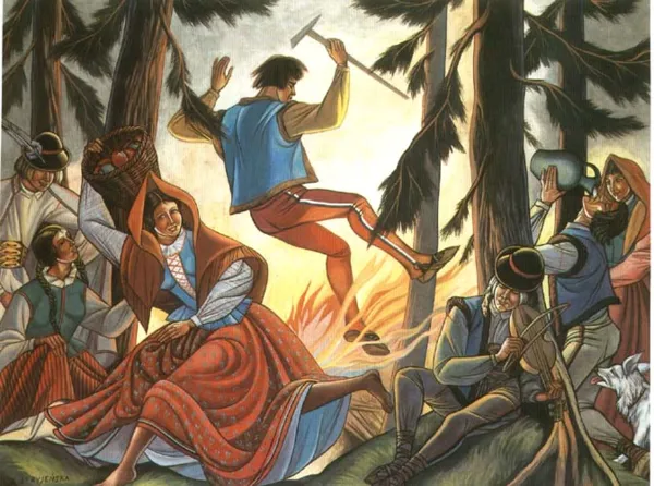 Zofia Stryjeńska, Przy watrze góralskiej