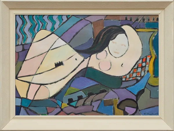 Fryderyk Antoni Hayder, Akt leżący, 1972