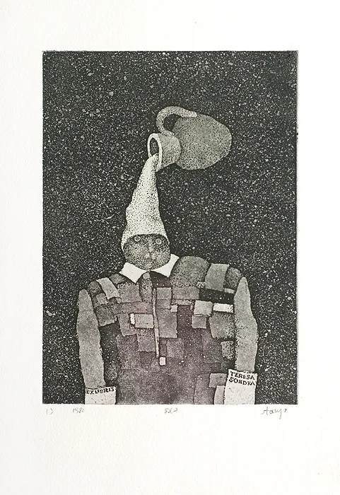 Stasys Eidrigevičius, Exlibris Teresa Sondka, 1982