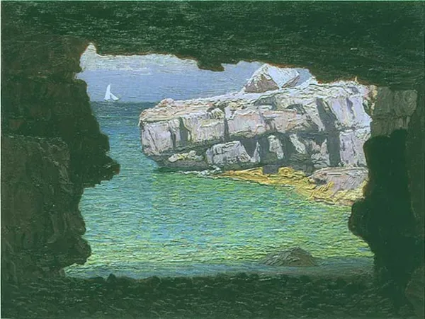 Edward Okuń, Grota w Sorrento