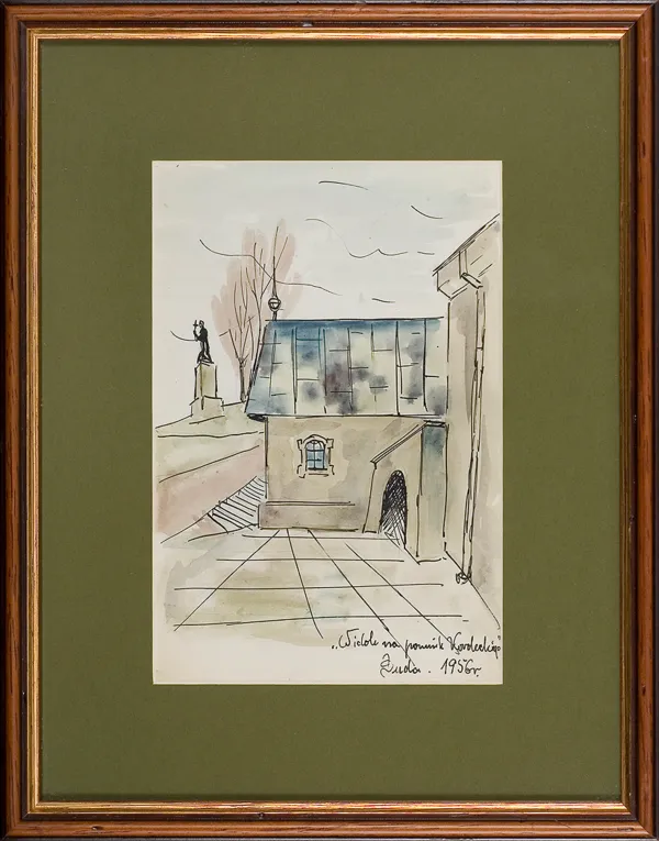 Jerzy Duda Gracz, Widok na pomnik Kordeckiego, 1956