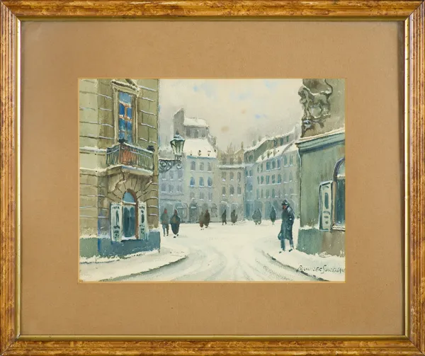 Franciszek Sunderland, Widok na Rynek Starego Miasta 1 ćw. XX w.