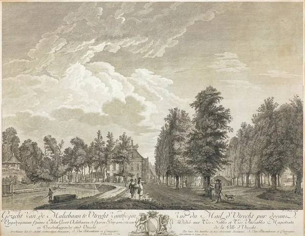 Pierre Jacques Duret, WIDOK ALEI MALIEBAAN W UTRECHCIE, 1773