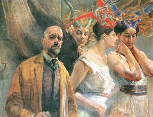 Jacek Malczewski, Autoportret z Gorgonami