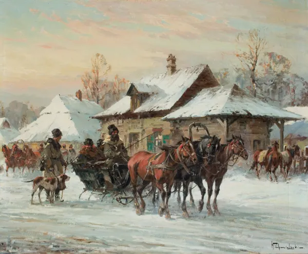 Władysław Chmieliński (Stachowicz), ZIMĄ NA WSI