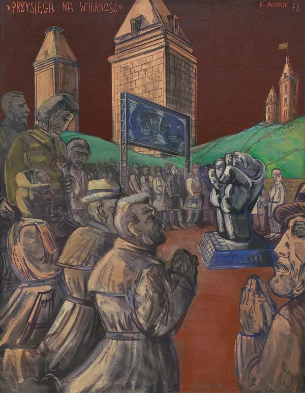 Edward Dwurnik, PRZYSIĘGA NA WIERNOŚĆ, 1973