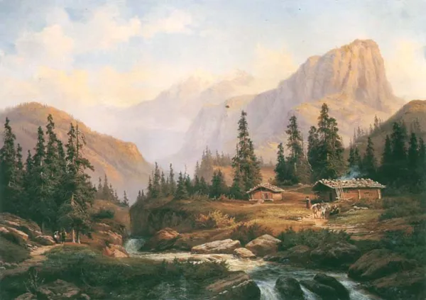 Georg Engelhardt, Dolina w górach w okolicach Berna