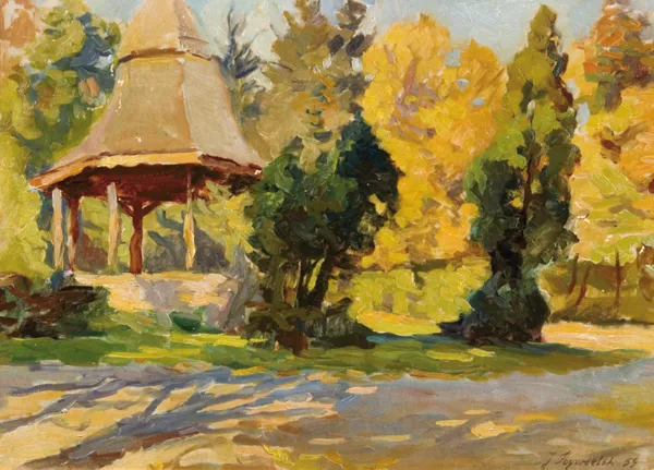 Jerzy Pogorzelski, ALTANA W JESIENNYM PARKU, 1959