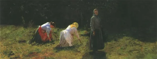 Antoni Piotrowski, W ogrodzie