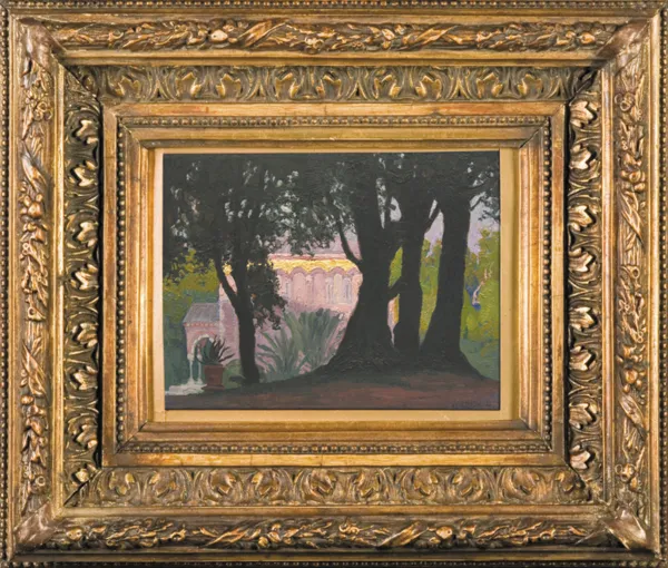 Edward Okuń, W OGRODACH VILLA DORIA PAMPHILII, 1916