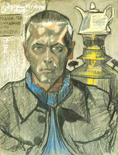 Stanisław Ignacy Witkiewicz, Autoportret z samowarem