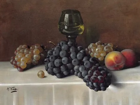 Hermann Koch, Martwa natura z winogronami