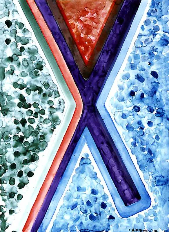 Stefan Gierowski, BEZ TYTUŁU, 1996 [?]