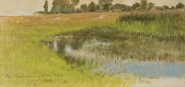 Roman Kochanowski, ZIELONY PEJZAŻ, ok. 1890
