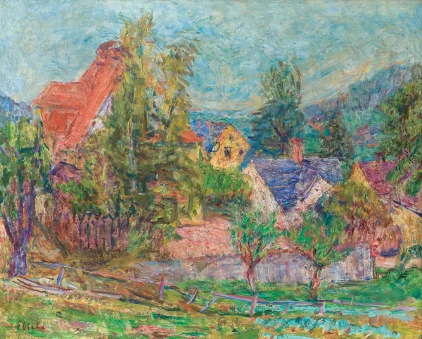 Eugeniusz Eibisch, PEJZAŻ Z KUDOWY, 1947