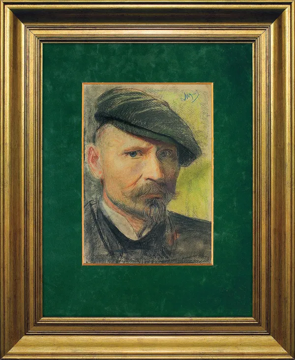 Leon Wyczółkowski, AUTOPORTRET W CYKLISTÓWCE, ok. 1900