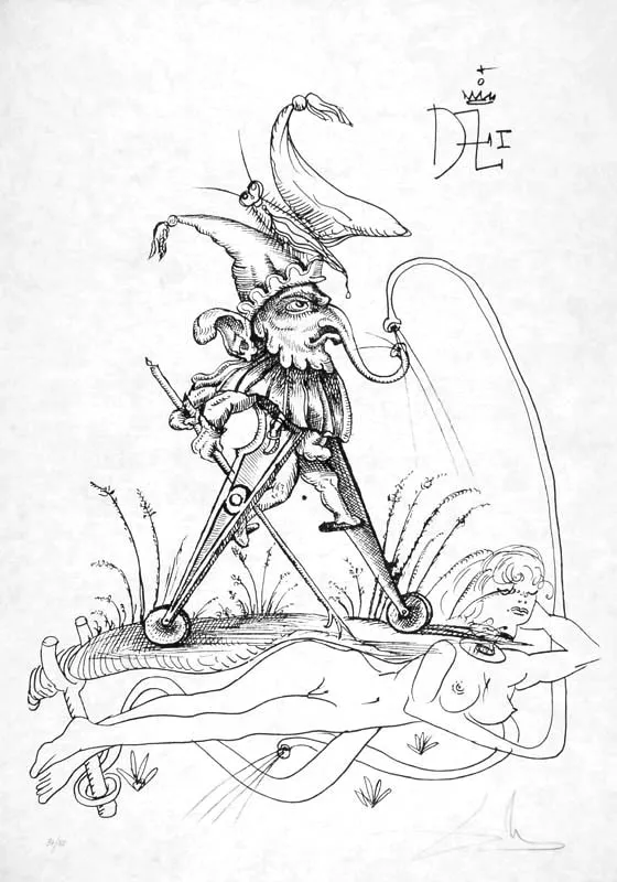 Salvador Dali, Ilustracja 22 z teki les songes...