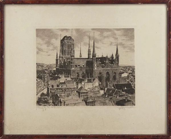 Autor nierozpoznany, Kościół NMPanny w Gdańsku, przed 1945