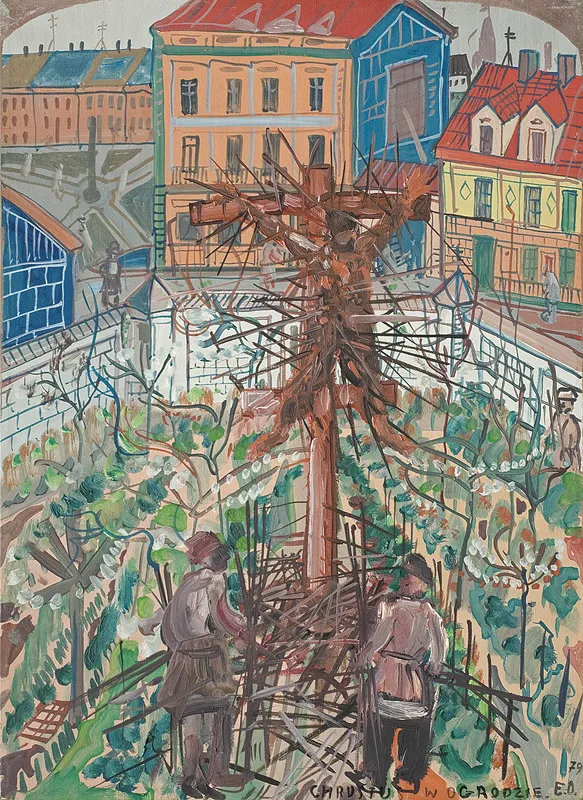 Edward Dwurnik, CHRYSTUS W OGRODZIE, Z CYKLU: KRZYŻ, 1979