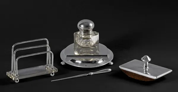 Autor nierozpoznany, GARNITUR NA BIURKO, lata 30. XX w.