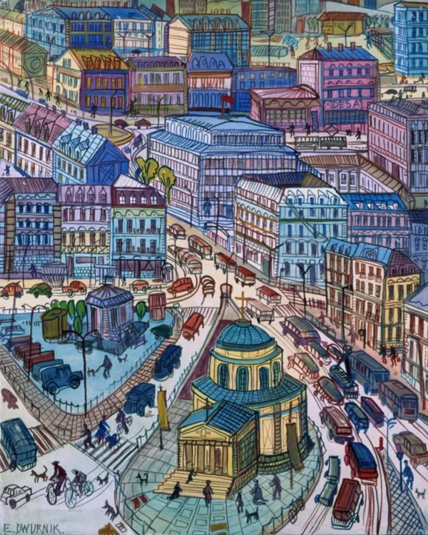 Edward Dwurnik, Plac Trzech Krzyży