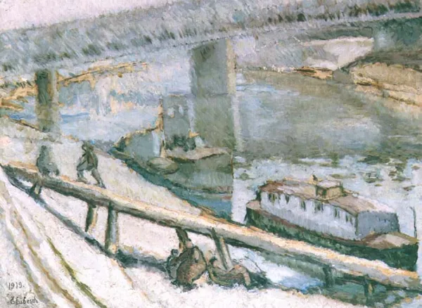 Eugeniusz Eibisch, Pejzaż z mostem