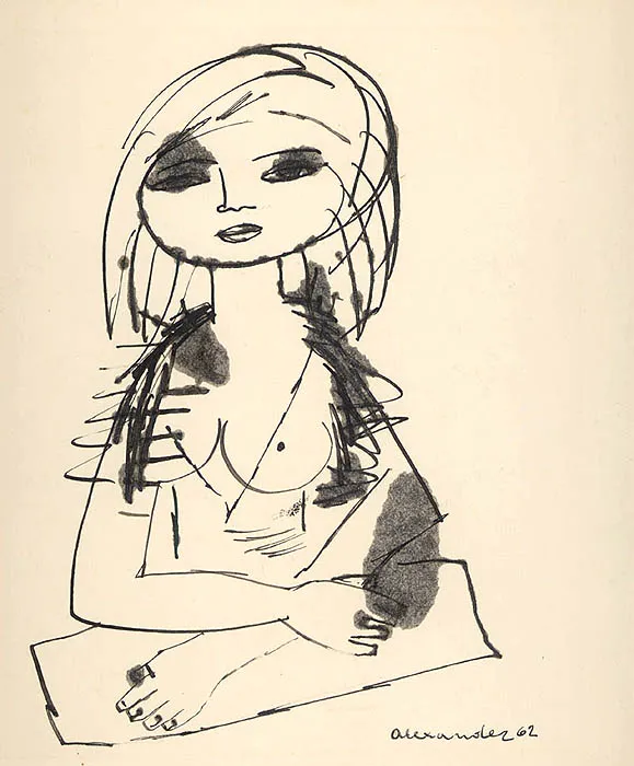 Autor nierozpoznany, Dziewczyna, 1962