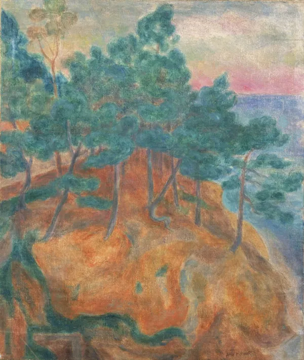 Józef Pankiewicz, Zagajnik - Pinie na skarpie nadmorskiej, 1921