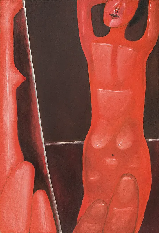 Jerzy Nowosielski, AKT Z LUSTREM, 1976 