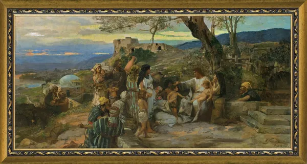 Henryk Siemiradzki, CHRYSTUS BŁOGOSŁAWIĄCY DZIECI, 1900