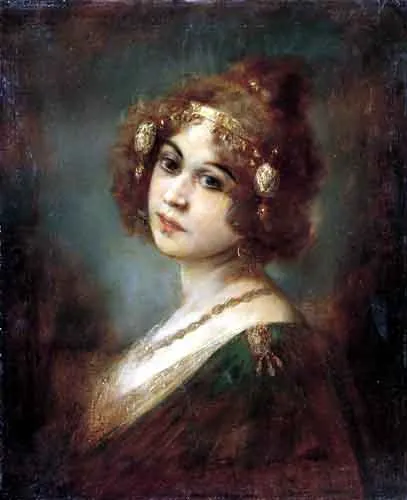 Theodor Recknagel, Rudowłosa tancerka - Tarantella