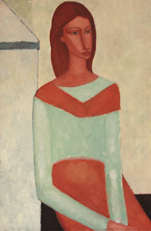 Roman Zakrzewski, Kobieta w seledynowej bluzce, 1989