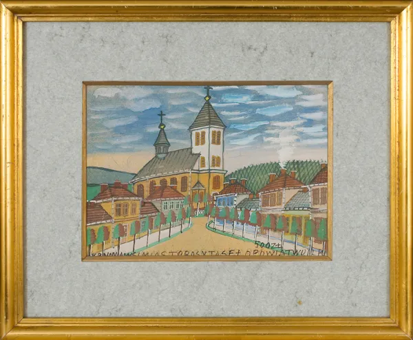 Nikifor Krynicki, Miasto z kościołem, po 1963