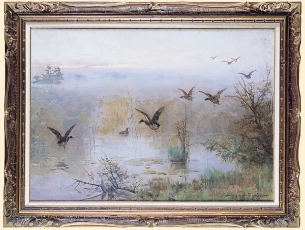 Czesław (I. Zygmuntowicz) Wasilewski, ŚWIT NAD JEZIOREM, ok. 1930