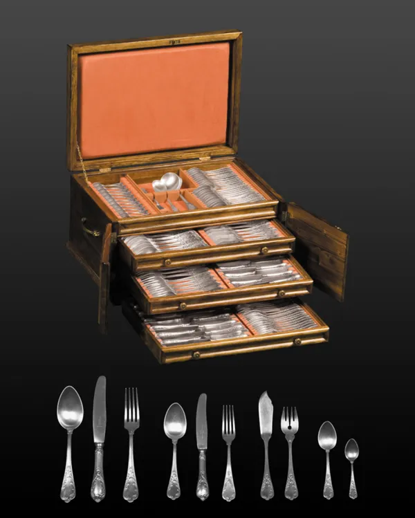 Autor nierozpoznany, KOMPLET SZTUĆCÓW, ok. poł. XX w.