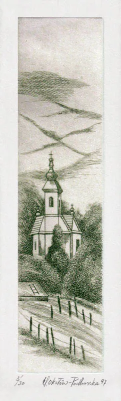 Maria Okołów-Podhorska, Kościółek w górach, 1997