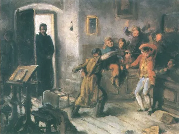 Artur Grottger, Porachunki uczniowskie