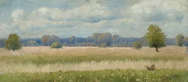 Władysław Aleksander Malecki, PEJZAŻ LETNI Z ŁANEM ZBOŻA