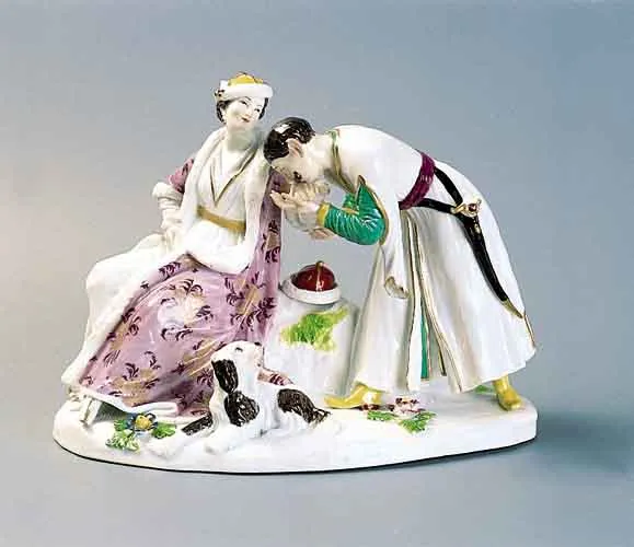 Autor nierozpoznany, Polskie powitanie (Der Polnische Handkuss)