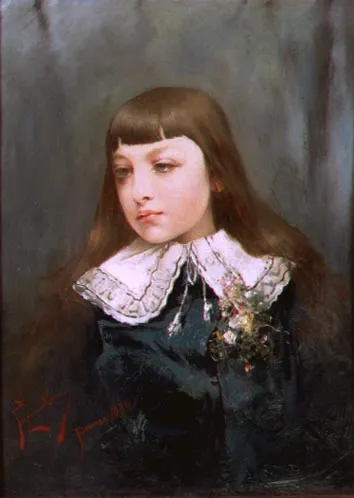 Franciszek Żmurko, Chłopczyk w stroju pazia, 1884