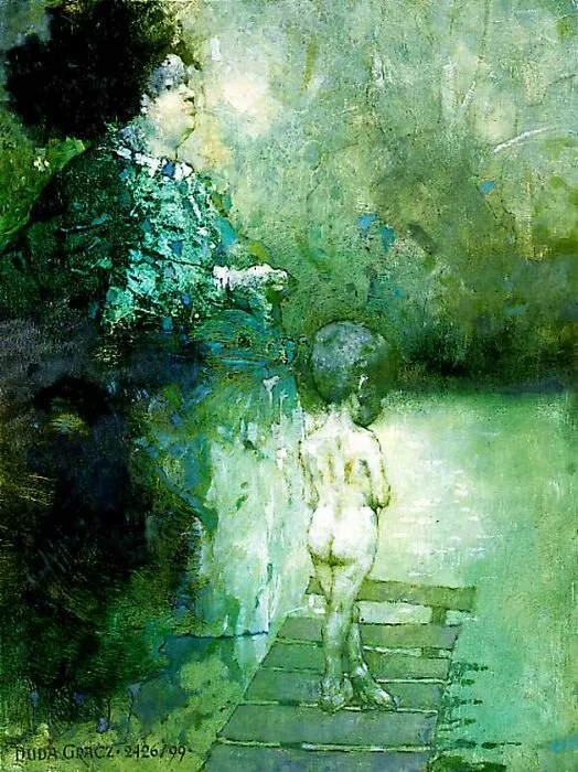 Jerzy Duda Gracz, OBRAZ 2426 (ŁAGÓW – MAJOWY PORANEK), 1999