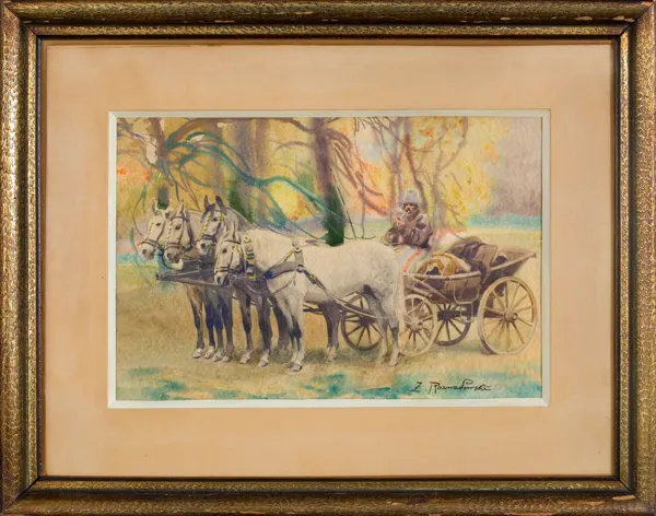 Zygmunt Rozwadowski, ZAPRZĘG W CZWÓRKĘ KONI