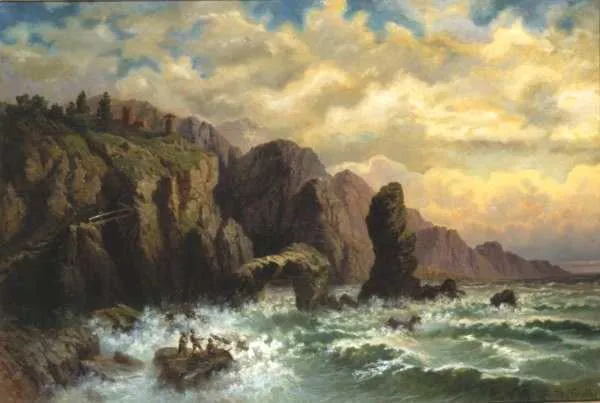 Waldemar Knoll, Pejzaż znad Morza Czarnego, 1870