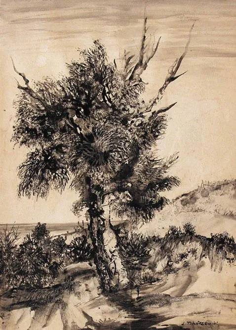 Jerzy Tchórzewski, Drzewo, ok. 1950