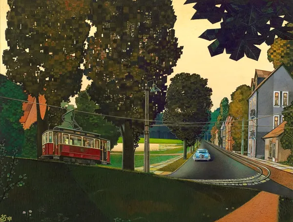 Jerzy Szelągowski, Widok miejski, 1967