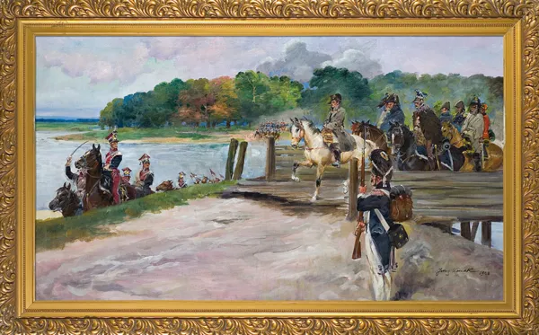 Jerzy Kossak, PRZEPRAWA PRZEZ WILIĘ, 1928