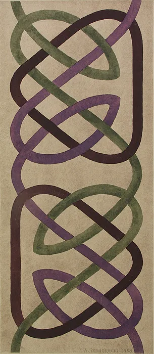Adam Podhorecki, Kompozycja (Ornament), 1950