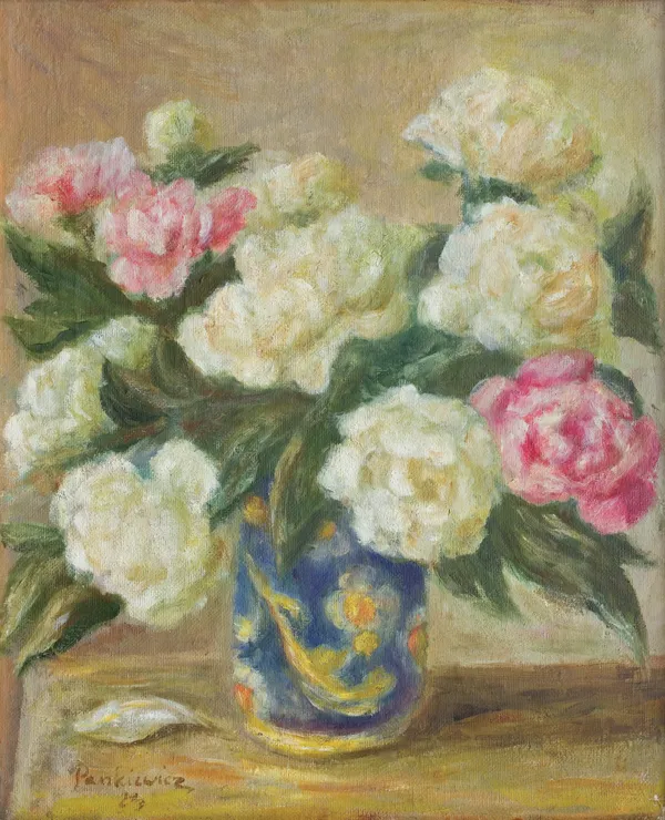 Józef Pankiewicz, PIWONIE W MAJOLIKOWYM WAZONIE, 1923